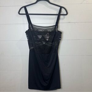 Victoria's Secret NWOT Elegant Black Lace Slip Dress Size Large